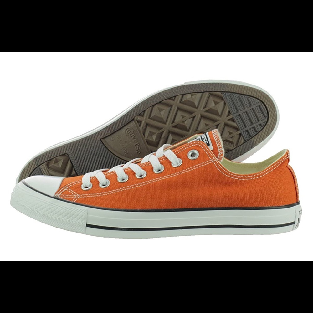 New orange Converse sneakers